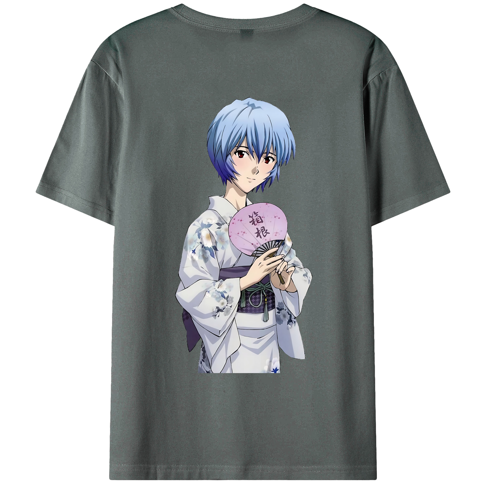 （画像用） EVA 新世紀エヴァンゲリオン 綿100％ メンズ半袖Tシャツ（バックプリント） 通気性